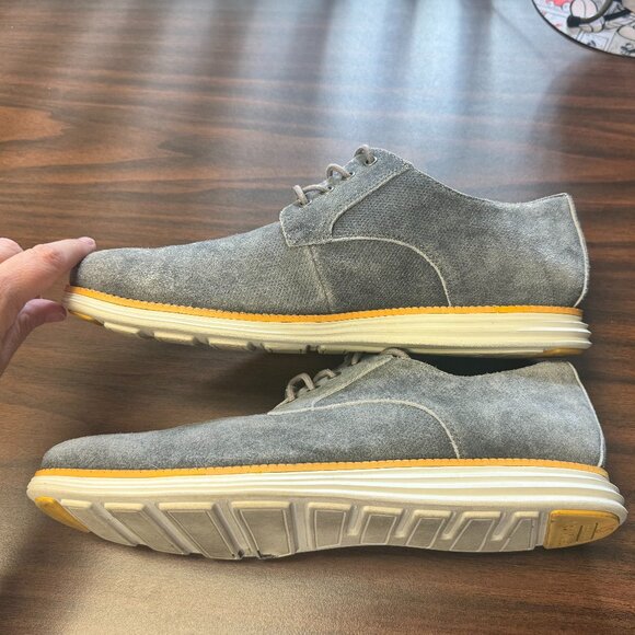 Cole Haan Original Grand Mens Gray Suede Oxfords Shoes 11.5 - Picture 5 of 6